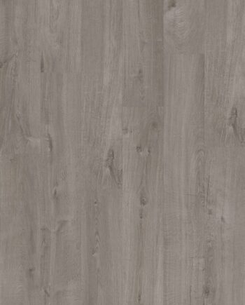 Vinüülparkett Quick-Step Bloom Cotton Oak Cozy Grey. Hall toon ja disainilt rustikaalne tammelaud.
