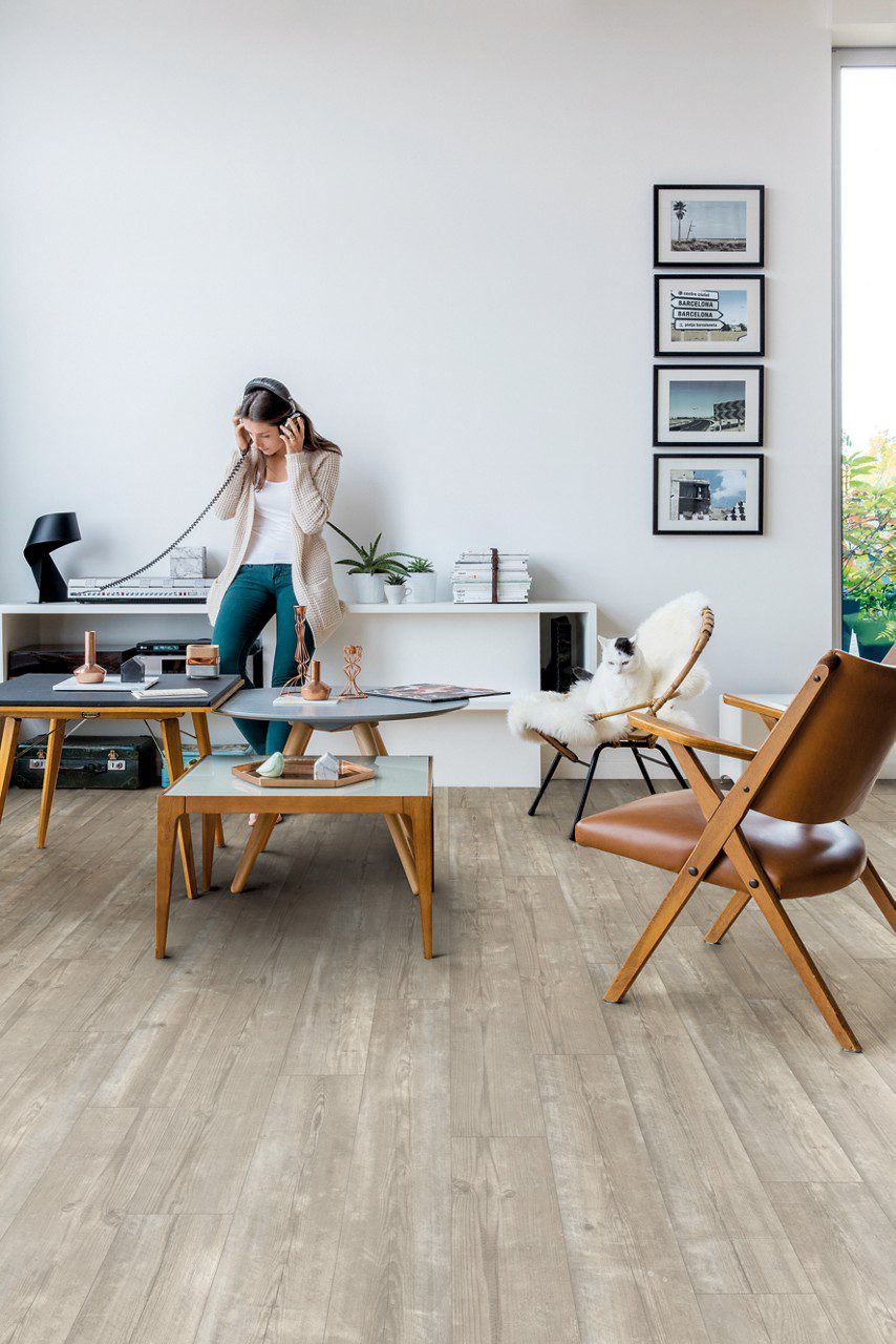 Rigid Vinyl flooring Quick-Step Bloom Morning Mist Pine