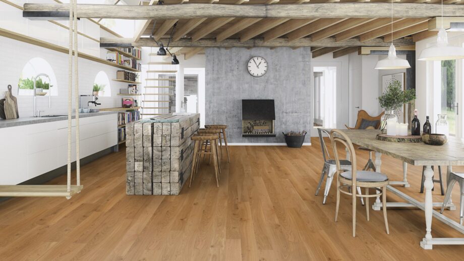 Wooden flooring Bauwerk Budget Cut Oak 35 matt lacquered 138 – 10