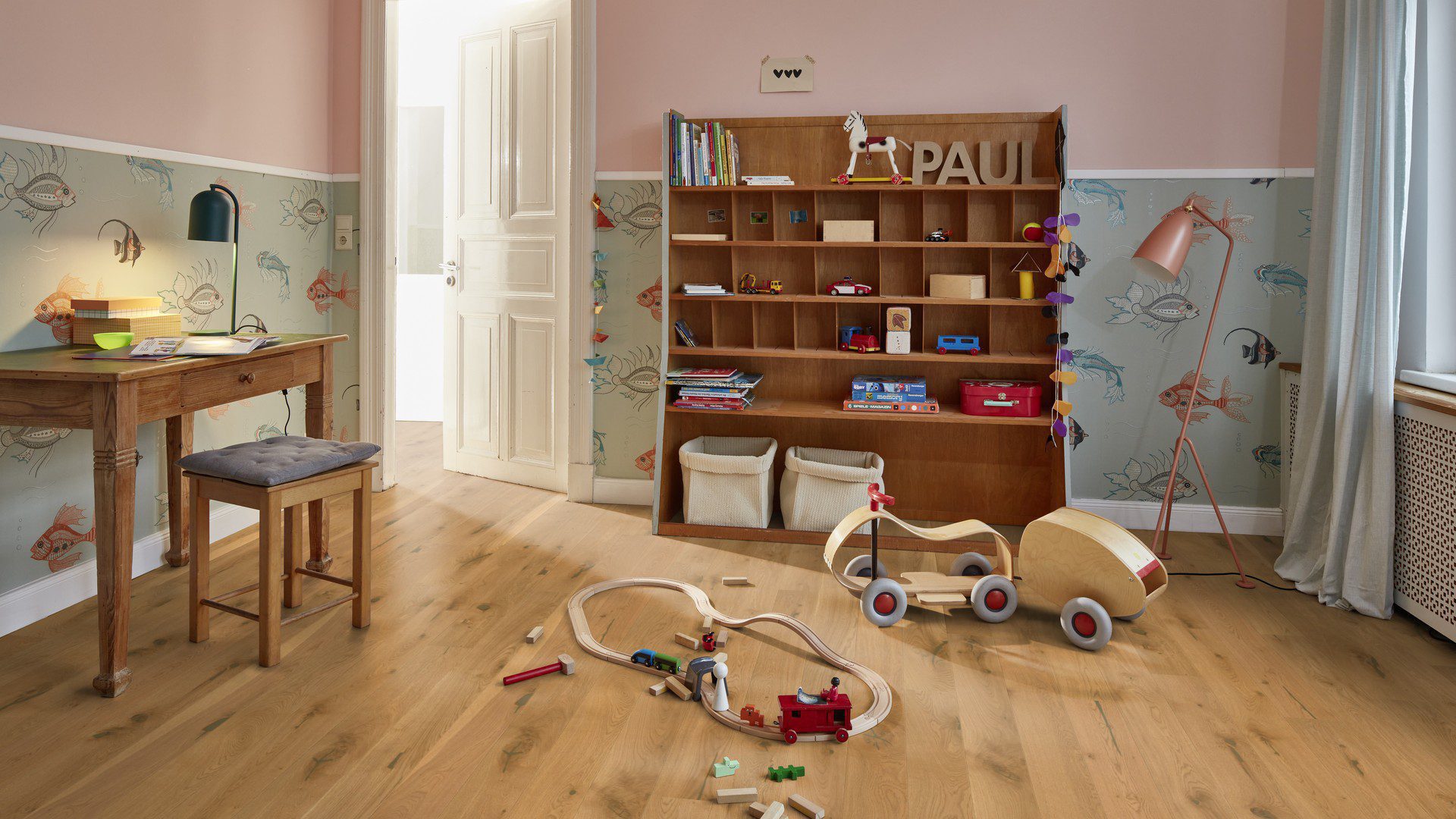 Oak parquet flooring Bauwerk Casapark Budget Cut Oak 56 brushed oil waxed 181mm – 3