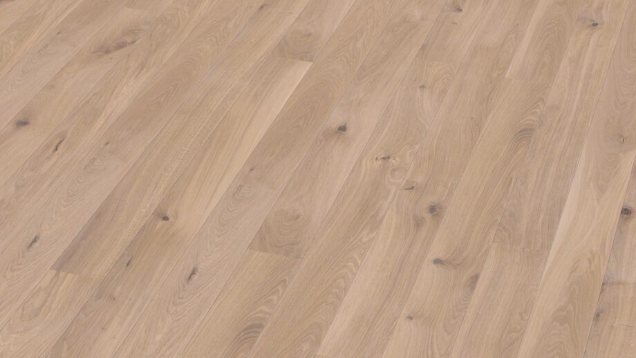 Parquet floor Bauwerk Casapark Oak 46 white oil waxed 138mm – 2