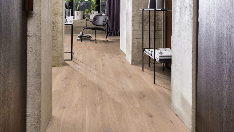 Parquet floor Bauwerk Casapark Oak 46 white oil waxed 138mm – 6