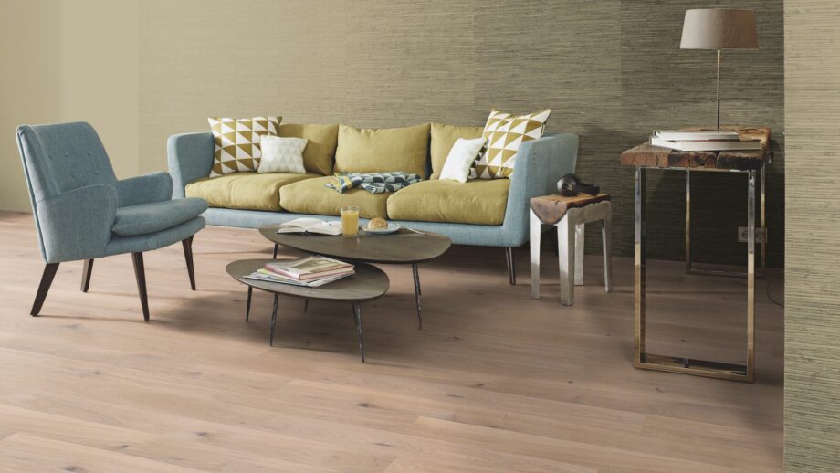 Parquet floor Bauwerk Casapark Oak 46 white oil waxed 138mm – 8
