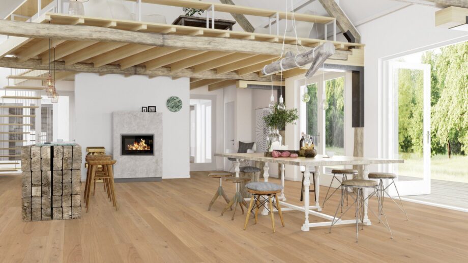 Engineered wooden flooring Bauwerk Casapark Oak 46 Avorio 138 – view 4 Engineered wooden flooring Bauwerk Casapark Oak 46 Avorio 138 – 4