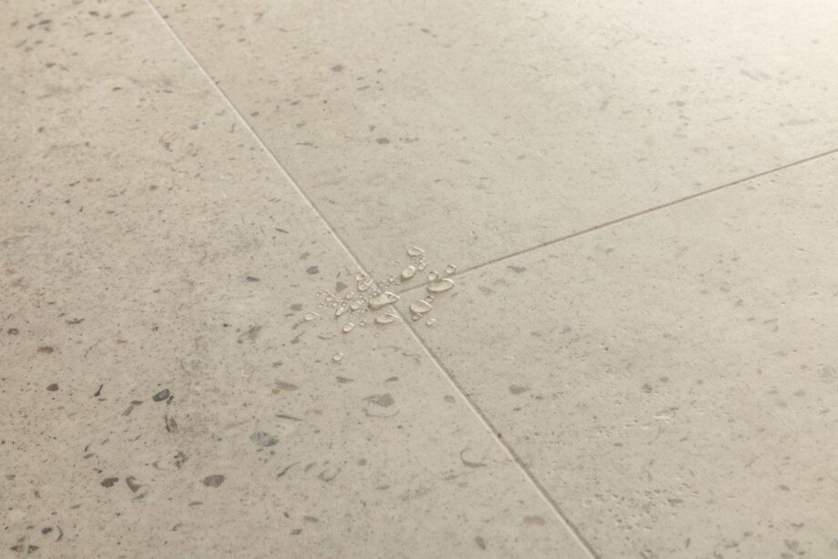 Vinyl flooring tiles Quick-Step Illume Oyster concrete – view 2 Vinyl flooring tiles Quick-Step Illume Oyster concrete – 2