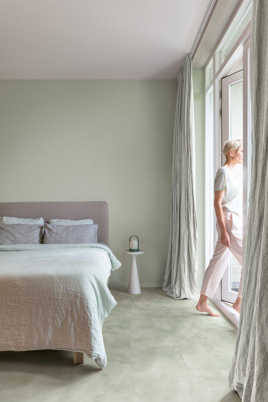 Vinyl floor tiles Quick-Step Illume Soft sage