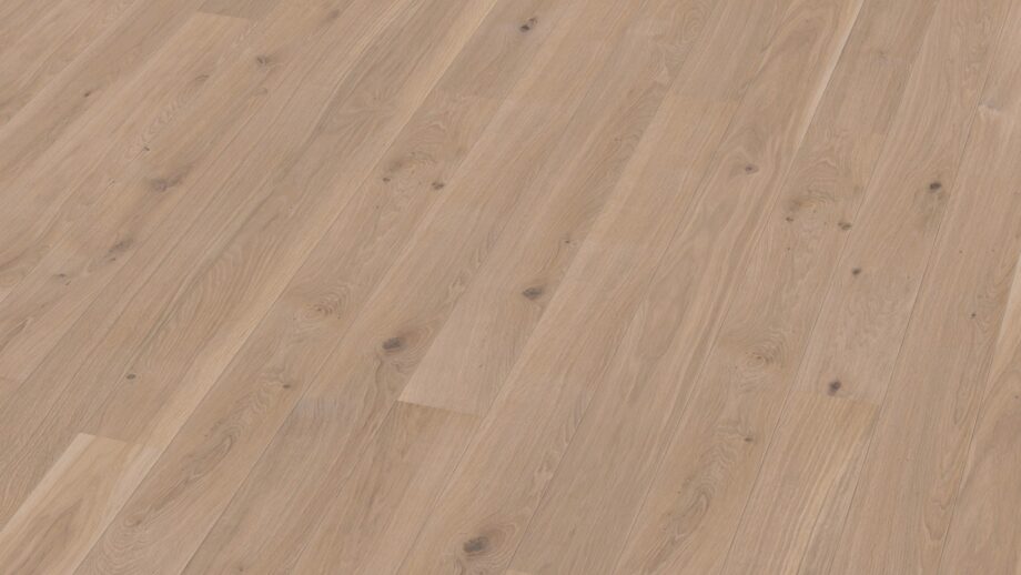 parketti-bauwerk-tammi-35-crema-harjattu-bprotect Parketti Bauwerk Tammi 35 Crema harjattu B-Protect – vaalea, pehmeän lämmin tammen sävy, harjattu pinta ja luonnollisen rauhallinen puukuvio.