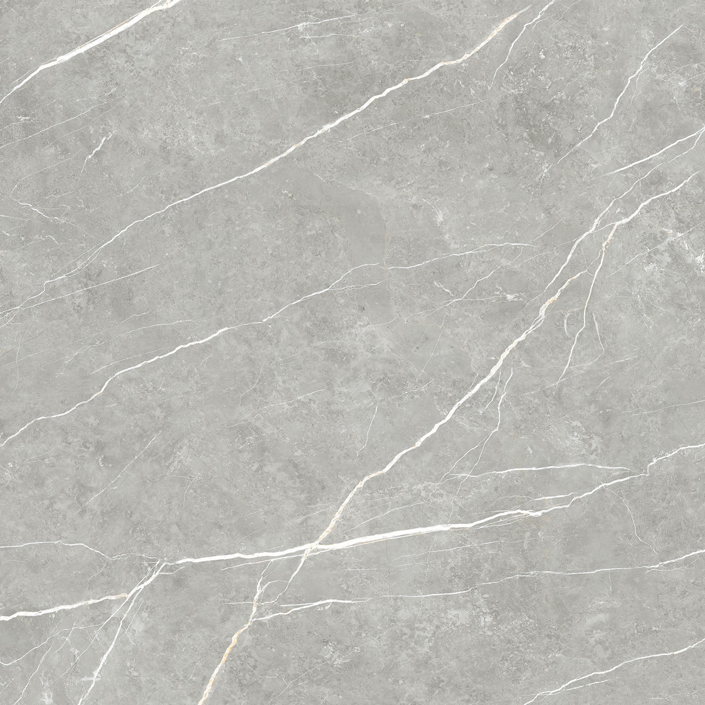 Marmorefektiga poleeritud keraamiline põrandaplaat Tau Elite Gray Pol, 120x120 cm, 9 mm, hall, rektifitseeritud