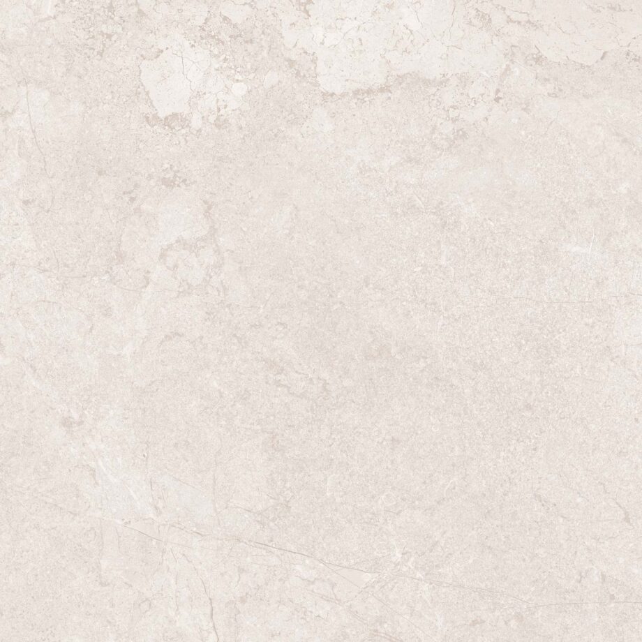 017.077.0108.16602-1 Kiviefektiga struktuurpinnaga keraamiline põrandaplaat Tau Lithos TXT White, 60x60 cm, 9 mm, valge, R10, rektifitseeritud