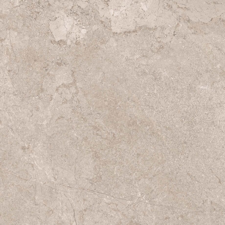 Kiviefektiga struktuurpinnaga keraamiline põrandaplaat Tau Lithos TXT Pearl, 60x60 cm, 9 mm, pärlhall, R10, rektifitseeritud