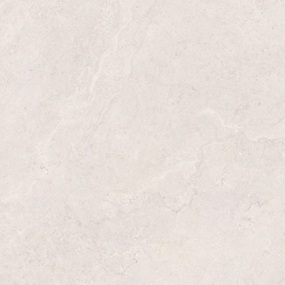 017.120.0108.15205-1 Kiviefektiga matt portselanplaat Tau Dorset White, 120x120 cm, 9 mm, valge, rektifitseeritud