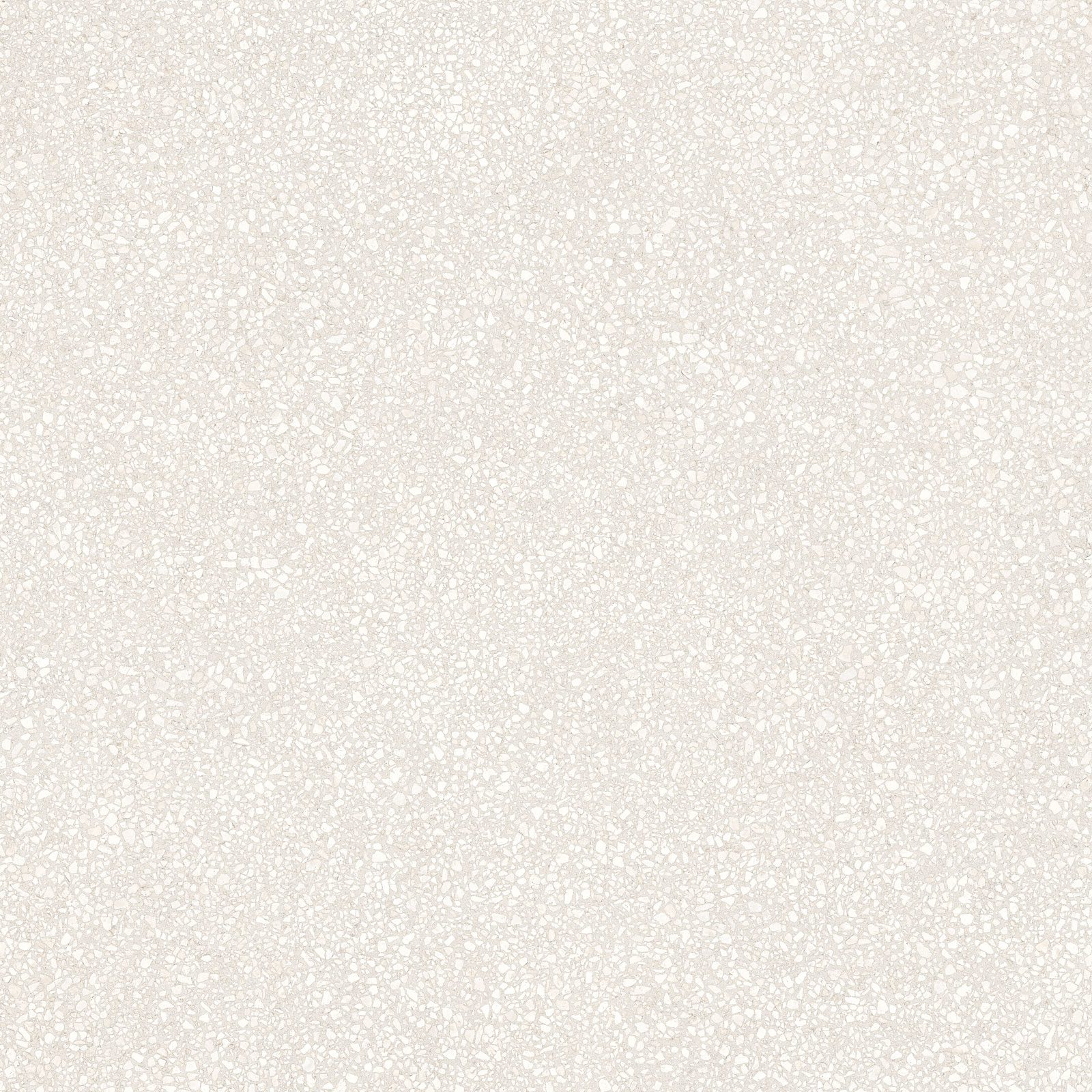Terrazzo mustriga matt keraamiline põrandaplaat Tau Portobello White, 120x120 cm, 9 mm, valge, R10, rektifitseeritud