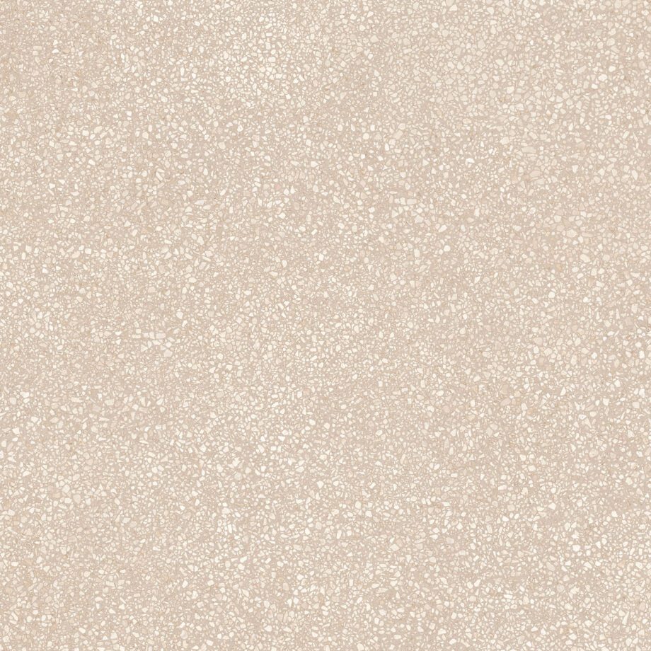 Terrazzo mustriga matt keraamiline põrandaplaat Tau Portobello Sand, 120x120 cm, 9 mm, liivabeež, R10, rektifitseeritud