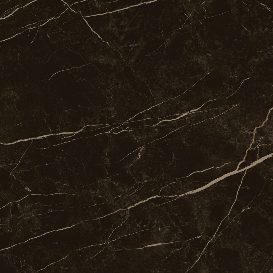 Marmorefektiga matt keraamiline põrandaplaat Tau Elite Black, 90x90 cm, must, R10, rektifitseeritud