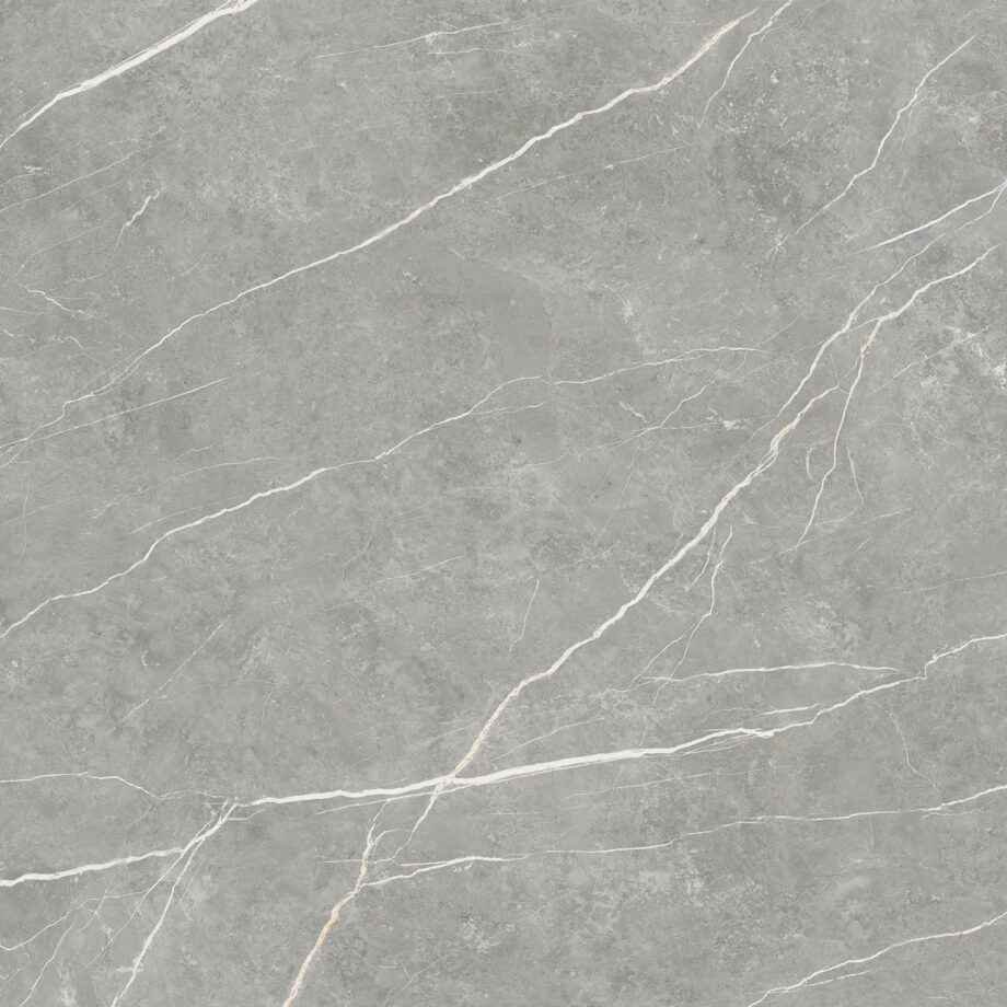 Marmorefektiga matt keraamiline põrandaplaat Tau Elite Gray, 120x120 cm, 9 mm, hall, R10, rektifitseeritud