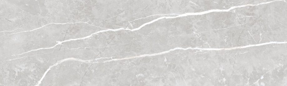 Marmorefektiga matt keraamiline seinaplaat Tau Elite Silver, 9x30 cm, hõbehall, rektifitseeritud