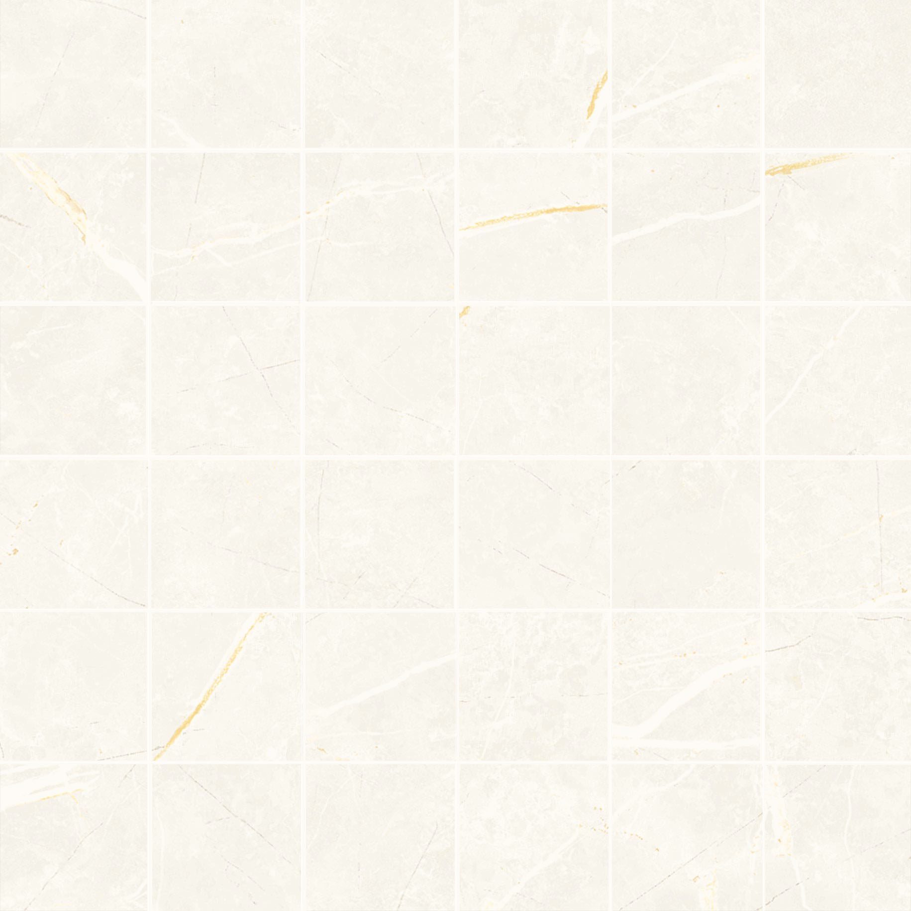 Marmorefektiga poleeritud mosaiikplaat Tau Elite White 5x5 Pol, 30x30 cm, valge