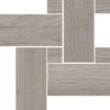 041.096.0368.09300-1 Puidumustriga mosaiikplaat Tau Loire Gray Legno, 22x22 cm, hall