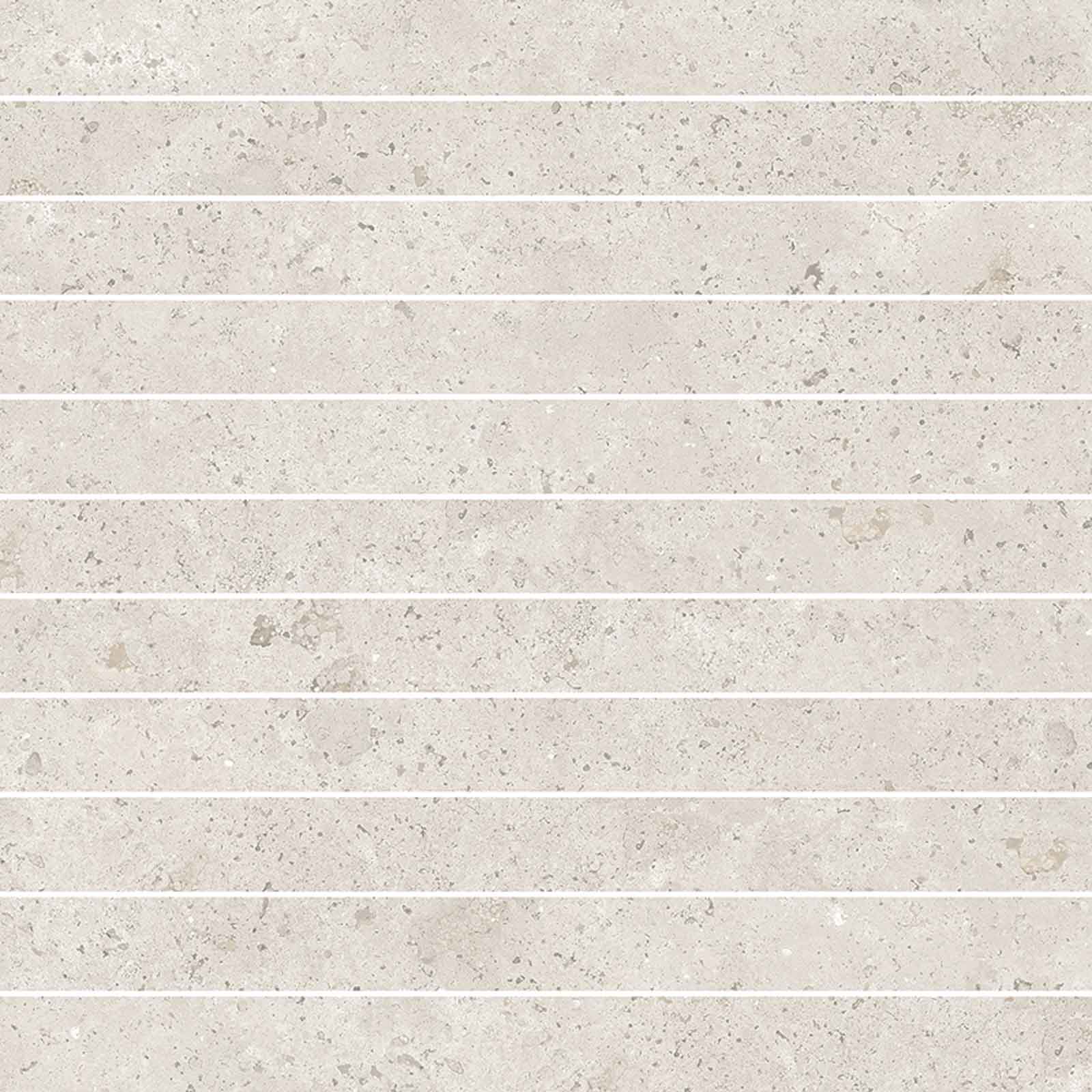 Kiviefektiga portselanmosaiik Tau Campaspero TXT White, 30x30 cm, valge