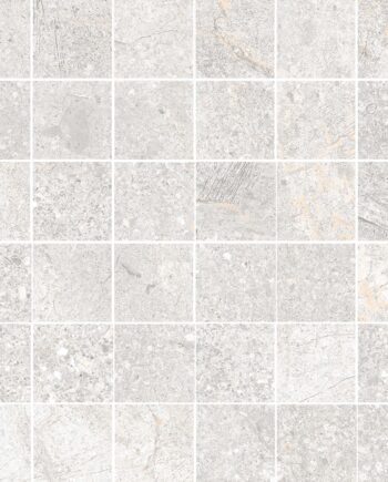 Kiviefektiga mosaiikplaat Tau Mainstone Silver 5x5, 30x30 cm, hõbehall