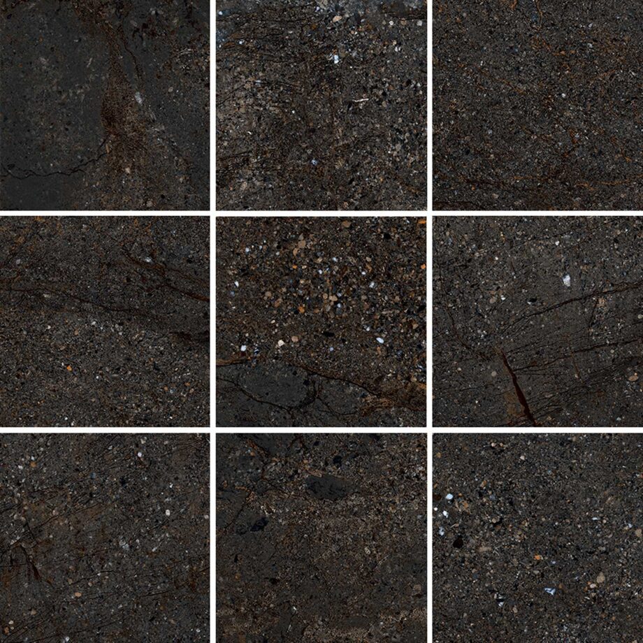 086.280.0157.08901-1 Kiviefektiga mosaiikplaat Tau Mainstone Black 10x10 Pol, 30x30 cm, must