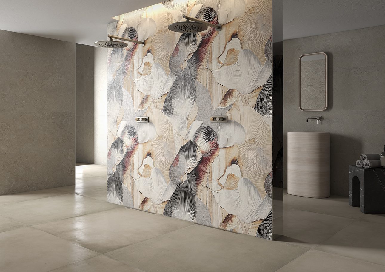 Kiviefektiga matt portselanplaat Tau Dorset Greige, 120x120 cm, 9 mm, hallikasbeež, rektifitseeritud
