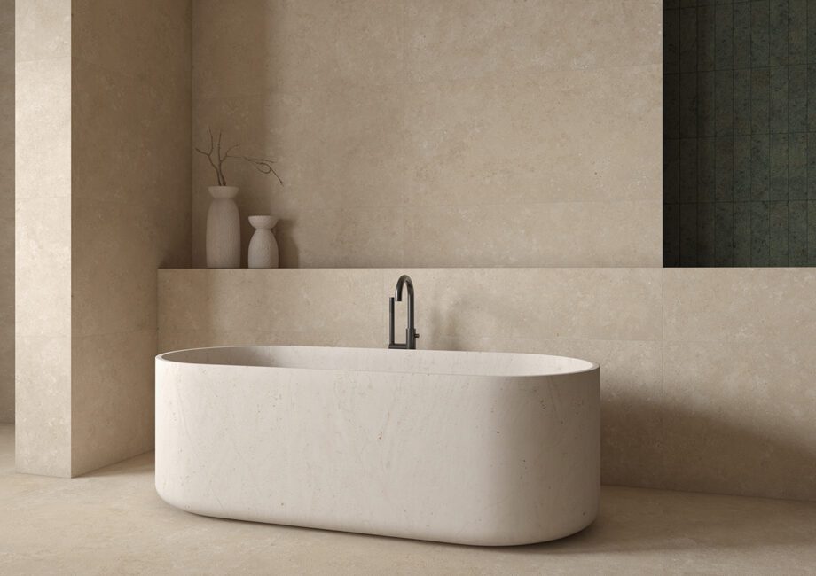 Kiviefektiga terrassiplaat Tau Campaspero Sand, 60x60 cm, 20 mm, liivabeež, R11, rektifitseeritud