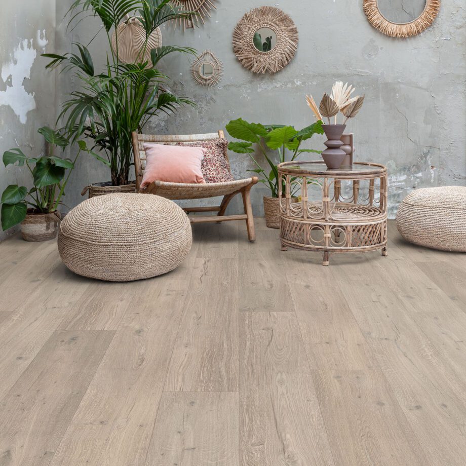 Tugevdatud südamikuga LVT vinüülparkett Floorify Long Plank Goose F036