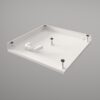 Shower Tray PAA ART KV 80, 80×80 cm, Cast Stone – view 2 Shower Tray PAA ART KV 100, 100x100 cm, Cast Stone – 2