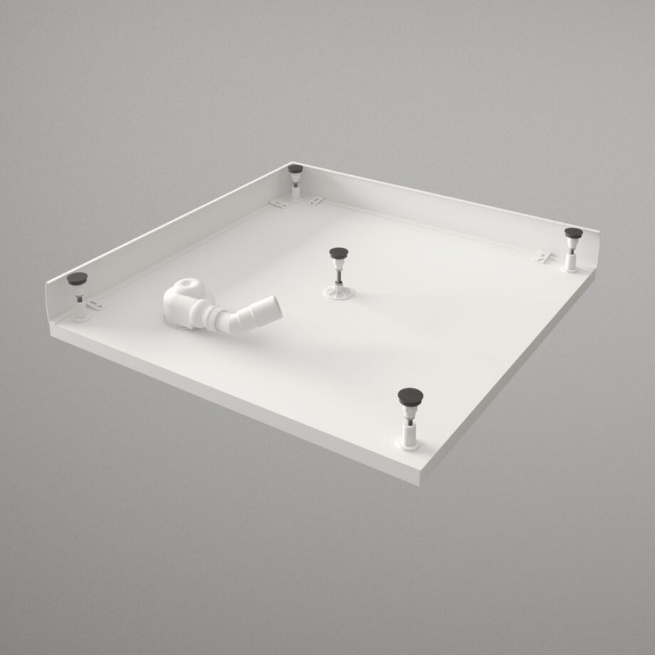 Shower Tray PAA ART KV 80, 80×80 cm, Cast Stone – view 2 Shower Tray PAA ART KV 100, 100x100 cm, Cast Stone – 2