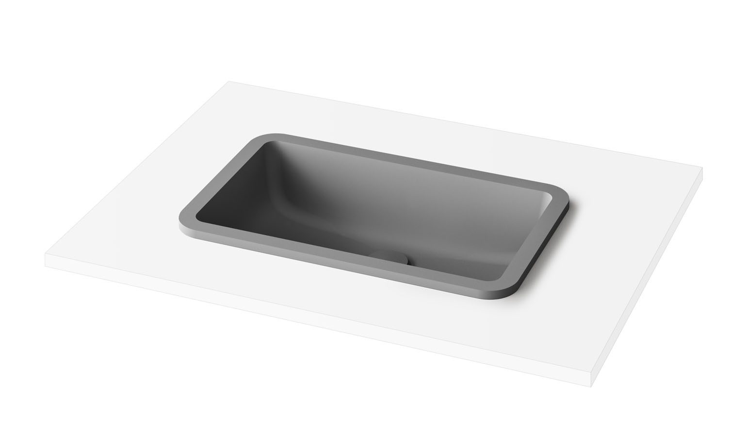 Inset Basin PAA OPUS IN 52x32 cm, Silkstone – 4