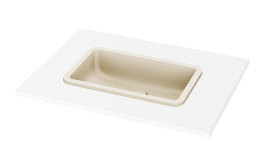 Inset Basin PAA OPUS IN 52×32 cm, Silkstone – view 6 Inset Basin PAA OPUS IN 52x32 cm, Silkstone – 6