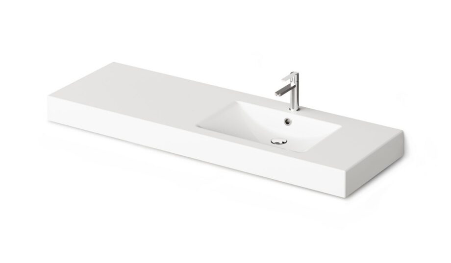 Basin with Vanity Top PAA LONG STEP 150, bowl left Basin with Vanity Top PAA LONG STEP 150, bowl left