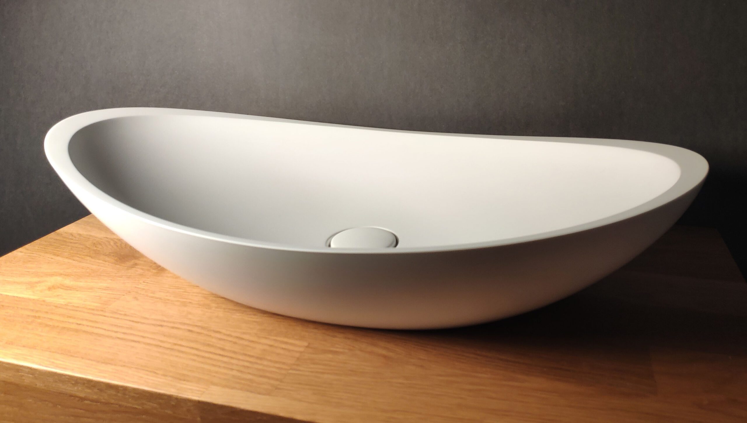 Countertop Basin PAA FELICE 69x37.5 cm, Silkstone – 4