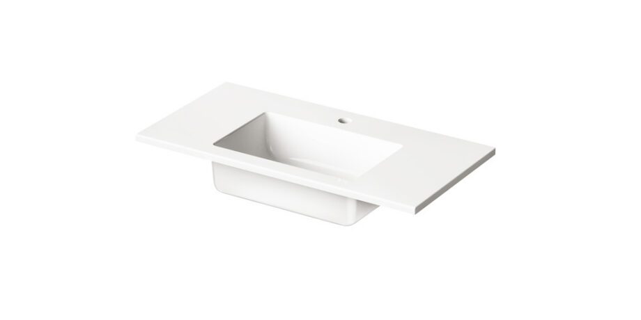 Vanity Basin PAA LOTO MINI 80, 80×40 cm, Cast Stone – view 2 Vanity Basin PAA LOTO MINI 80, 80x40 cm, Cast Stone – 2