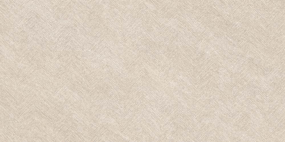 Stone effect decorative porcelain tile ABK Cliff Chevron Sand, 60x120 cm, 8.5 mm, herringbone 3D relief, matt