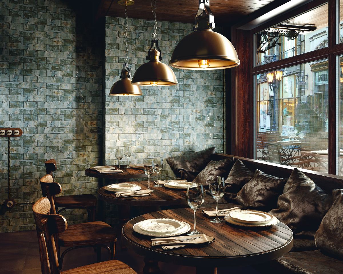 Ceramic mosaic Dune Libertas, 30x30 cm, 10 mm – interior