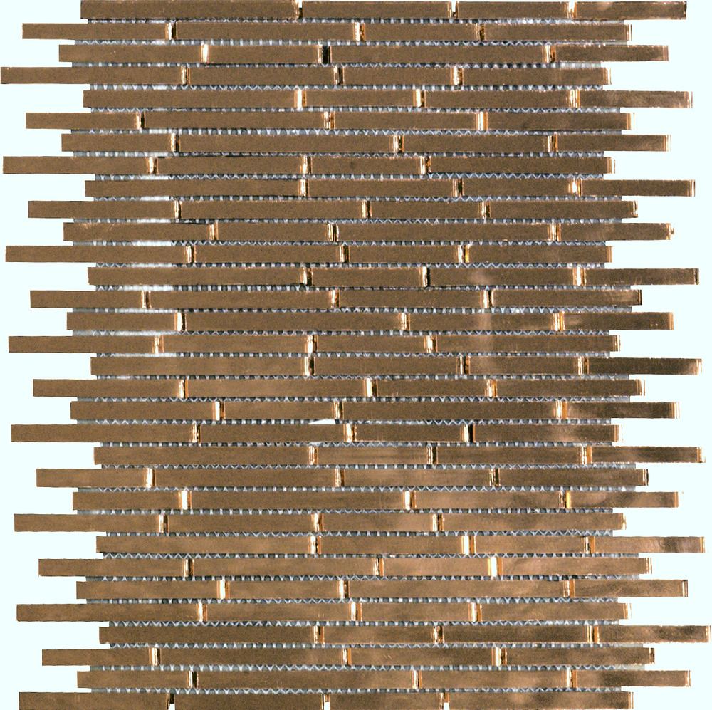 Glass mosaic Dune Copper Mirror, 26.5x28.5 cm, 5 mm