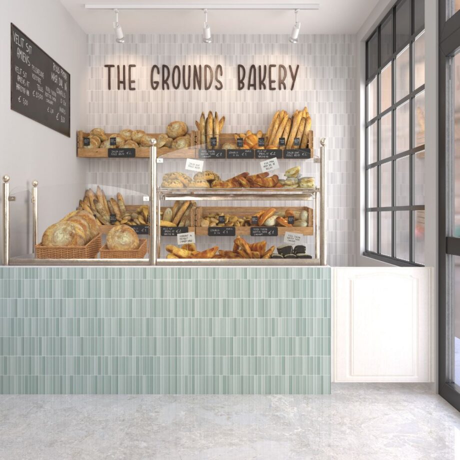 Ceramic mosaic Dune Kit-Kat Grey Matt, 11.5x23.1 cm, 8 mm – interior