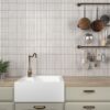 Ceramic mosaic Dune Kit-Kat Snow Glossy, 11.5x23.1 cm, 8 mm – interior