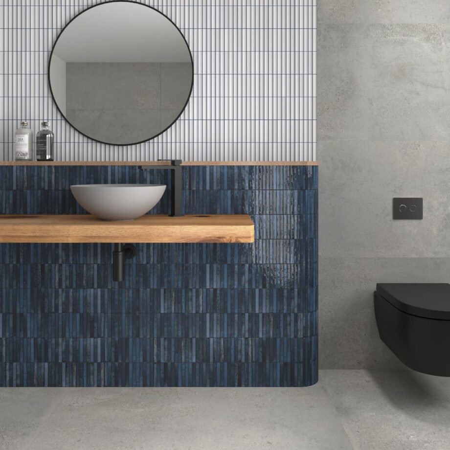 Ceramic mosaic Dune Kit-Kat White Matt, 11.5x23.1 cm, 8 mm – interior
