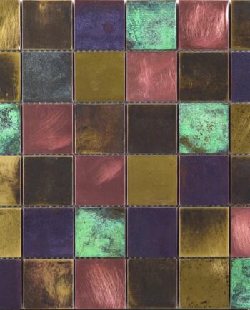 Metal mosaic Dune Bronzo, 29.8x29.8 cm, 8 mm