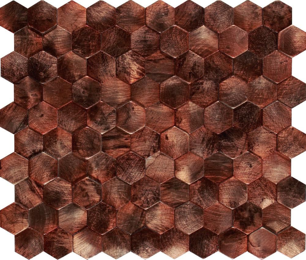 Metal mosaic Dune Corten, 26x30.2 cm, 6 mm