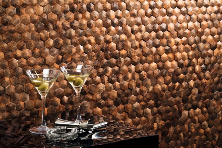 abk-dune-metal-corten-26×302-2 Metal mosaic Dune Corten, 26x30.2 cm, 6 mm – interior