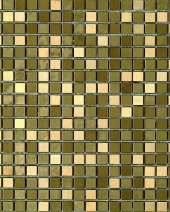 Metal mosaic Dune Metalic Gold, 30.1x30.1 cm, 8 mm