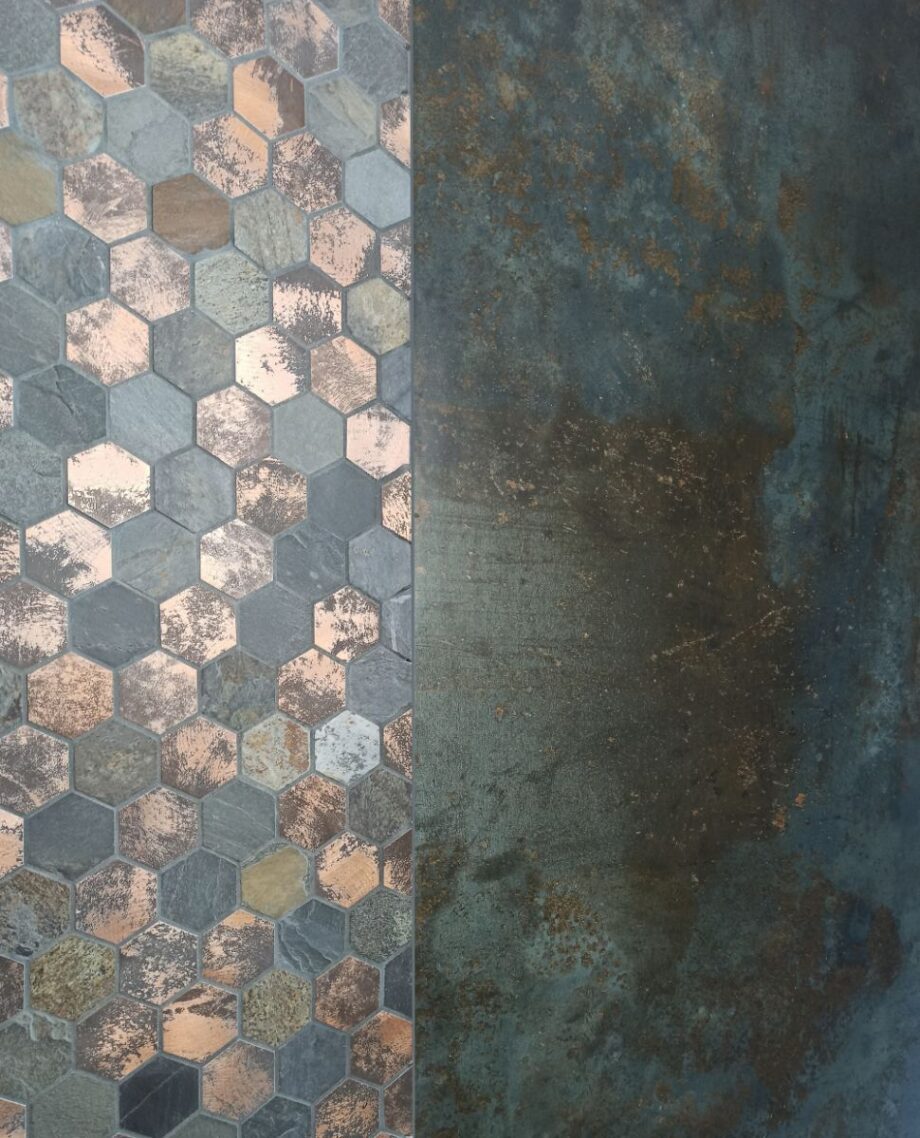 Metal mosaic Dune Mystic, 30x30.5 cm, 8 mm – interior