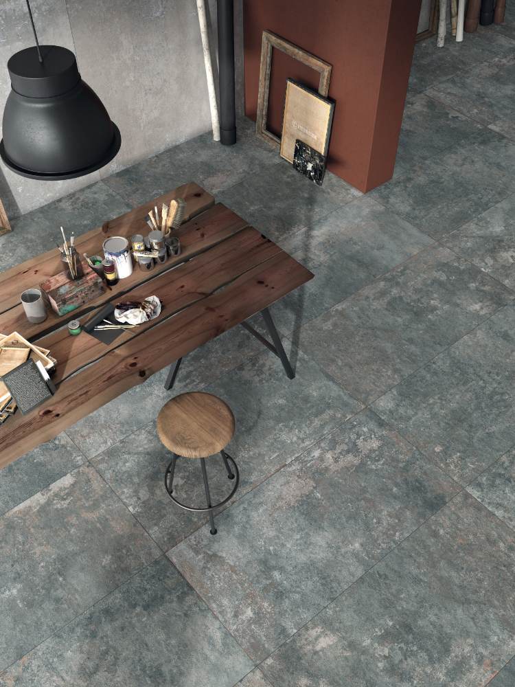 Concrete effect porcelain tile ABK Ghost Jade, 30x60 cm, 8.5 mm, natural matt, slip-resistant R10