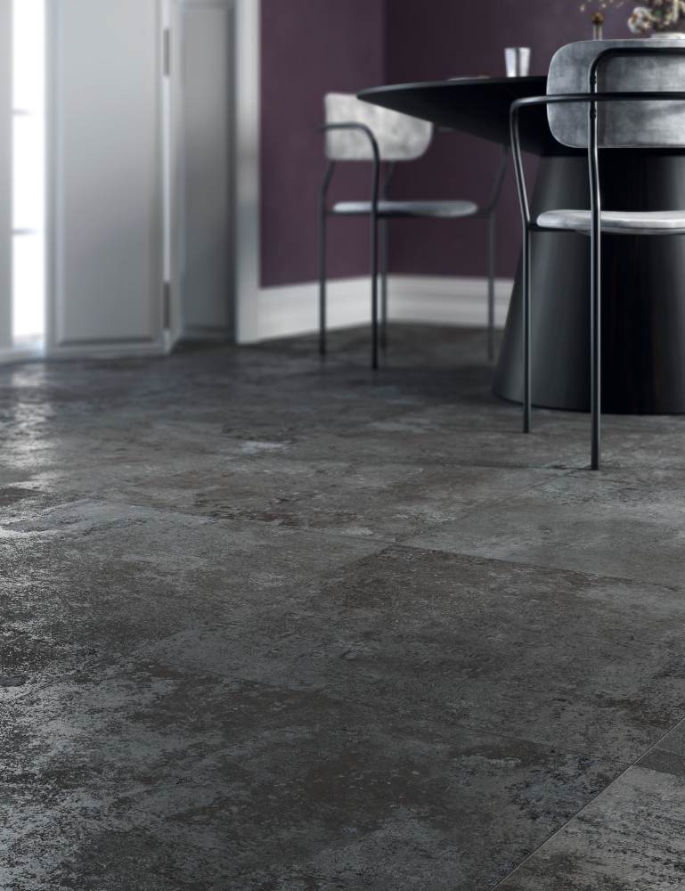 Concrete effect porcelain floor tile ABK Ghost Taupe, 60x120 cm, 8.5 mm, natural matt, slip-resistant R10