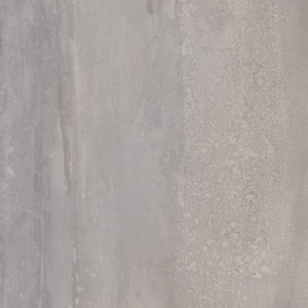 Metal effect porcelain floor tile ABK Interno 9 Wide Silver, 80x80 cm, 8.5 mm, natural matt, slip-resistant R10