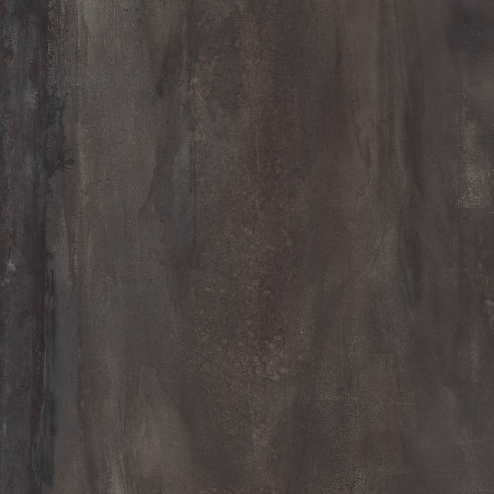 Metal effect porcelain floor tile ABK Interno 9 Wide Dark, 120x120 cm, 8.5 mm, natural matt, slip-resistant R10